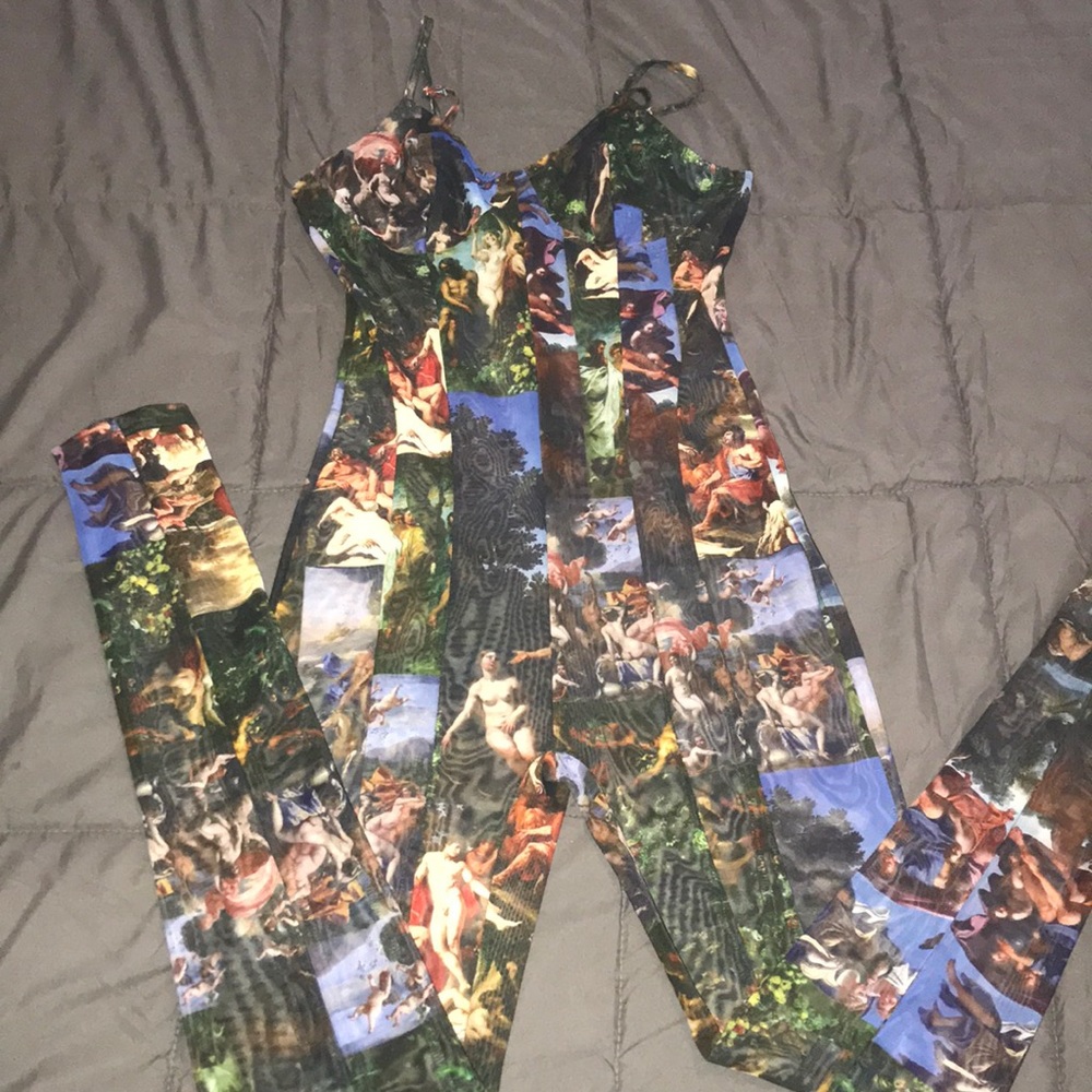 Shane Justin Mesh Jumpsuit
